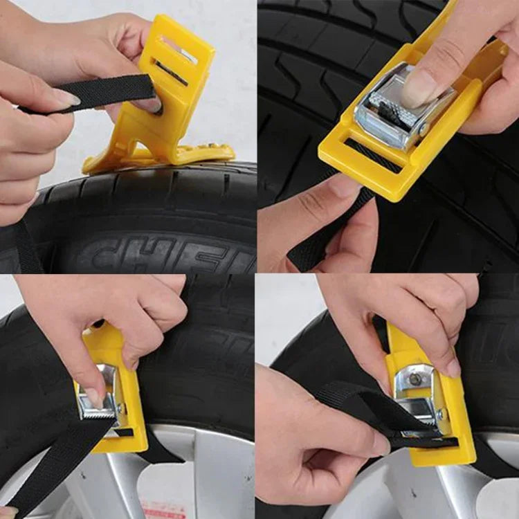 8PCS Car Snow Tire Anti-skid Chains For Family Car, Anti-skid Chains 2, Anti-skid Chains 4