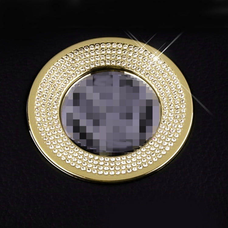 Car Aluminum Steering Wheel Decoration Ring with Diamonds For Volkswagen