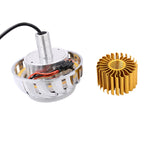 Motorcycle 30W DC 12V-85V LED Headlight Lens Built-in Whirlwind Double Aperture Angle Eyes + Devil Eye, Red Light (Whirlwind), Blue Light (Whirlwind)