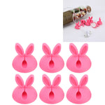 6 PCS CC-941 Rabbit Shape Single Hole Cable Clips Holder, Cable Management System and Cord Organizer Solution, 6 PCS C Rabbit Shape(Black), 6 PCS C Rabbit Shape(Pink), 6 PCS C Rabbit Shape(Green), 6 PCS C Rabbit Shape(Yellow)
