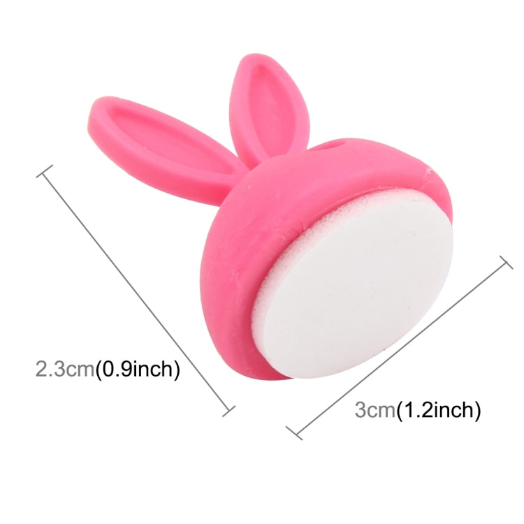 6 PCS CC-941 Rabbit Shape Single Hole Cable Clips Holder, Cable Management System and Cord Organizer Solution, 6 PCS C Rabbit Shape(Black), 6 PCS C Rabbit Shape(Pink), 6 PCS C Rabbit Shape(Green), 6 PCS C Rabbit Shape(Yellow)