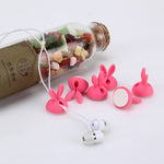 6 PCS CC-941 Rabbit Shape Single Hole Cable Clips Holder, Cable Management System and Cord Organizer Solution, 6 PCS C Rabbit Shape(Black), 6 PCS C Rabbit Shape(Pink), 6 PCS C Rabbit Shape(Green), 6 PCS C Rabbit Shape(Yellow)