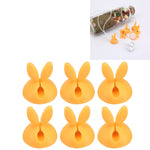 6 PCS CC-941 Rabbit Shape Single Hole Cable Clips Holder, Cable Management System and Cord Organizer Solution, 6 PCS C Rabbit Shape(Black), 6 PCS C Rabbit Shape(Pink), 6 PCS C Rabbit Shape(Green), 6 PCS C Rabbit Shape(Yellow)