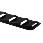 2 PCS Universal Car Air Intake Scoop Bonnet Hood Vent Louver Cooling Panel Trim Set, Black