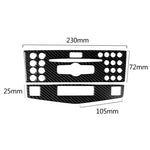 Car Carbon Fiber Center Console Panel Decorative Sticker for Mercedes-Benz W204 C Class 2007-2010, Center Console (B)