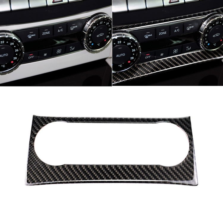 Car Carbon Fiber Air Conditioning Knob Control Panel Decorative Sticker for Mercedes-Benz W204 C Class 2011-2013, Air Conditioning Knob (German Flag)