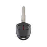 For MITSUBISHI 2 Buttons Intelligent Remote Control Car Key with 46 Chip & Battery & Left Slot, Frequency: 433MHz, For MITSUBISHI(Left)