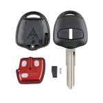 For MITSUBISHI 2 Buttons Intelligent Remote Control Car Key with 46 Chip & Battery & Left Slot, Frequency: 433MHz, For MITSUBISHI(Left)
