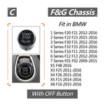 Car Engine Start Key Push Button Cover for BMW G / F Chassis,  with Start and Stop, For BMW G / F Chassis, with Start and Stop (Black), For BMW G / F Chassis, with Start and Stop (Blue), For BMW G / F Chassis, with Start and Stop (Red)                 ...