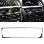 Car Carbon Fiber Air Conditioning Air Outlet Frame Decorative Sticker for Audi A4 B8 2009-2016 / A5 2008-2017 / Q5 2009-2017​, Left Drive, Air Outlet Frame