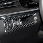 Car Carbon Fiber Headlight Switch Frame Decorative Sticker for Cadillac XT5 2016-2017, High Version, Left Drive, Headlight Switch