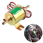 HEP-02A Universal Car 12V Fuel Pump Inline Low Pressure Electric Fuel Pump, 12V (Gold), 12V (Silver)