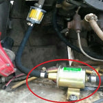 HEP-02A Universal Car 12V Fuel Pump Inline Low Pressure Electric Fuel Pump, 12V (Gold), 12V (Silver)
