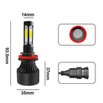 2 PCS S2 H8 / H9 / H11 DC9-36V / 25W / 6000K / 2500LM IP68 Car LED Headlight Lamps, H8 / H9 / H11