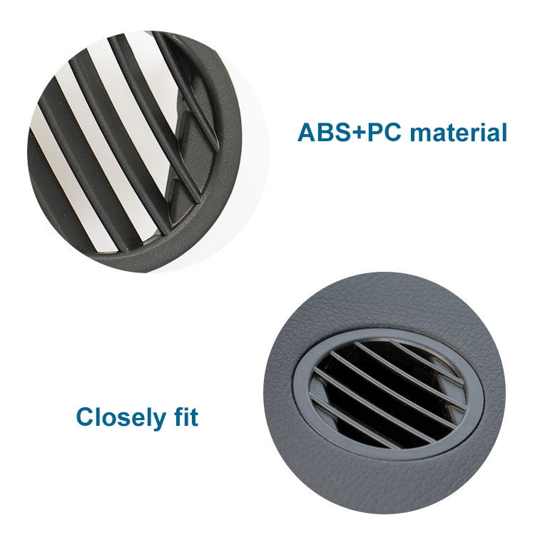 Car Left Side Dashboard Small Air Outlet Circular Air-conditioning Outlet for Mercedes-Benz GLK Class X204 2009-2016, Left Side for X204 (Black), Left Side for X204 (Brown)