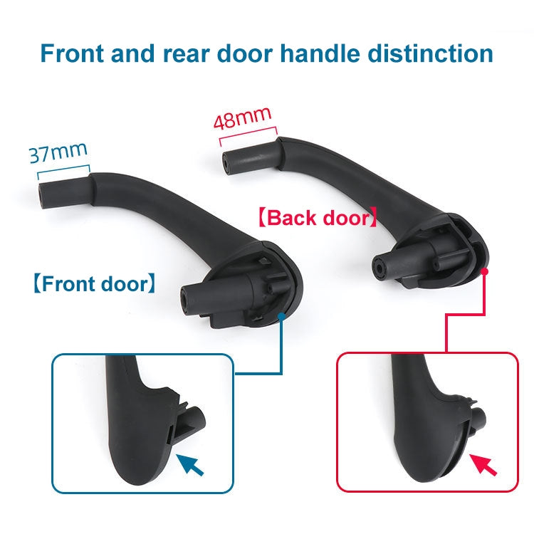 Car Rear Right Inside Doors Handle Pull Trim Cover for Mercedes-Benz C-class W203 -2007 , Left Driving, Rear Right (Black), Rear Right (Grey), Rear Right (Beige)