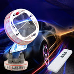 4 PCS Solar LED Car Tire Decoration Flashing Lights Colorful Wheels Hub Atmosphere Lights Infrared Remote Control, Infrared Remote Control