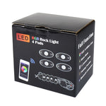 4 in 1 Universal Car APP Control RGB Chassis Atmosphere Lights Colorful Lighting Decorative Lamp, Car APP Control Atmosphere Lights