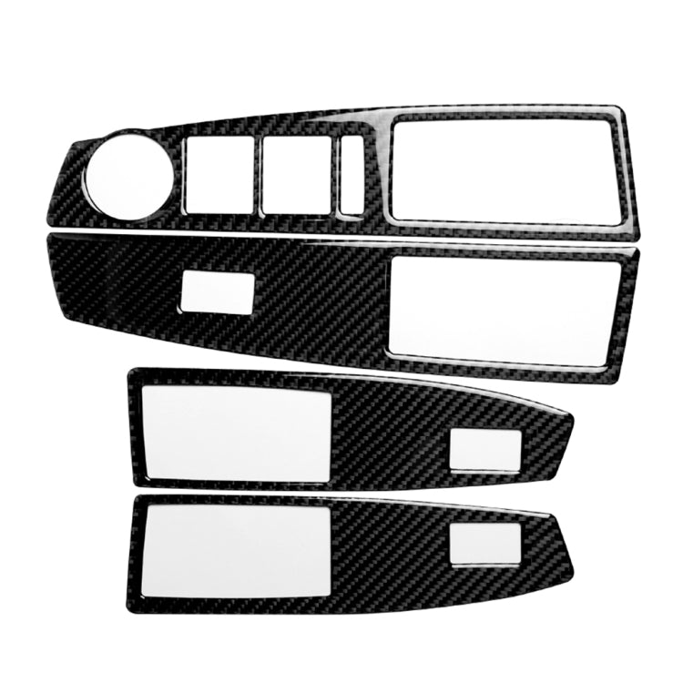 Car Carbon Fiber Window Lift Switch Panel Decorative Sticker for Chevrolet Cruze 2009-2015, Right Drive, Window Lift Switch(RH)
