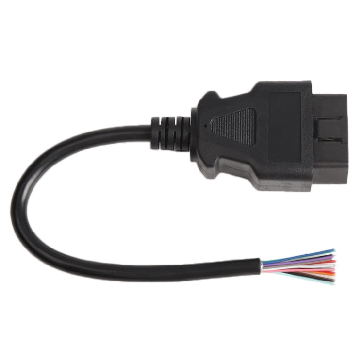 16PIN Male OBD Cable Opening Line OBD 2 Extension Cable for Car Diagnostic Scanner, Cable Length: 30cm, 30cm