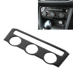 Car Carbon Fiber Air Conditioning Panel Decorative Sticker for Volkswagen Tiguan L 2019-2021, Low Configuration, Air Conditioning Panel, Low Configuration