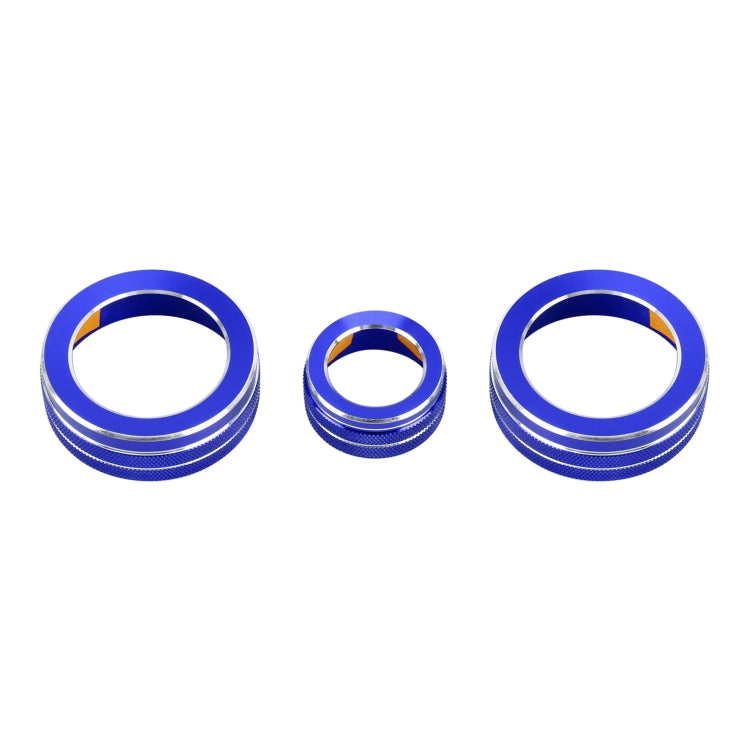3 PCS Car Metal Air Conditioner Knob Case for Honda CR-V 2017, For Honda CR-V 2017 (Blue), For Honda CR-V 2017 (Red)