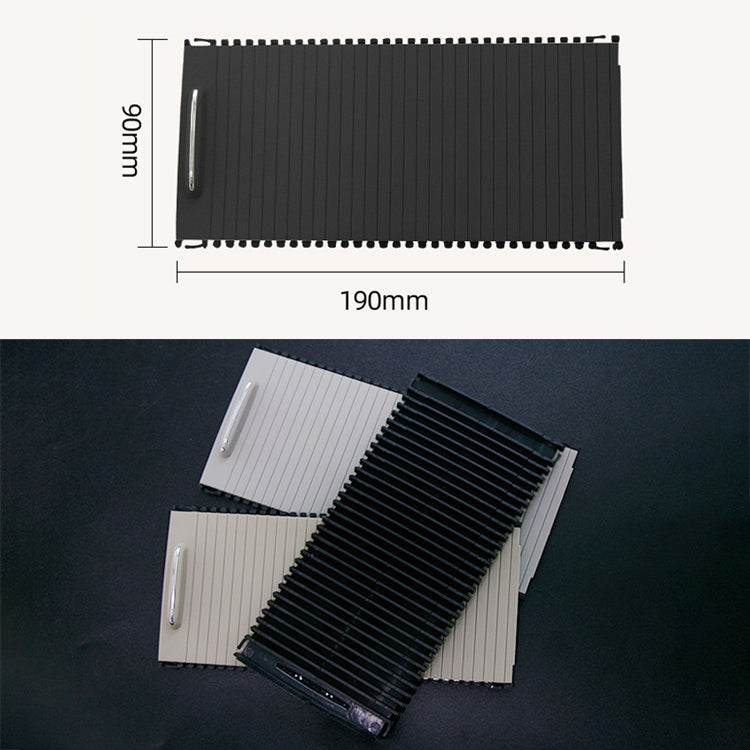 Car Water Cup Holder Roller Blind Zipper Storage Box Trim for Mercedes-Benz W204 / W212 2008-2015, For Mercedes-Benz (Black), For Mercedes-Benz (Grey)
