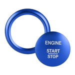 Car Engine Start Key Push Button Ring Trim Sticker Decoration for Mercedes-Benz A-Class 2013-2018 / C-Class 2015-2018 / GLA, For Mercedes-Benz A-Class (Blue), For Mercedes-Benz A-Class (Red)