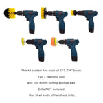 12 in 1 Floor Wall Window Glass Cleaning Descaling Electric Drill Brush Head Set, Random Color Delivery, 12 in 1, Random Color Delivery
