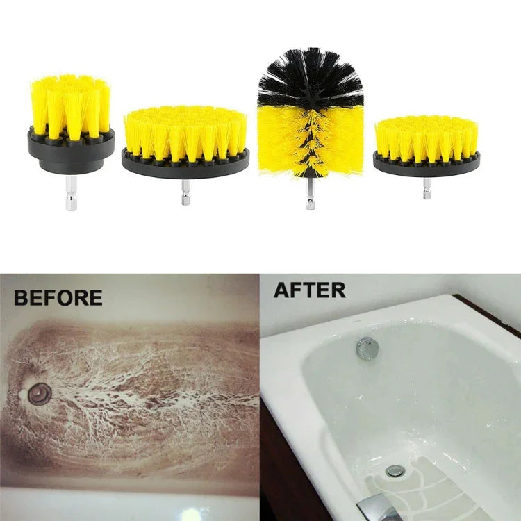 22 in 1 Floor Wall Window Glass Cleaning Descaling Electric Drill Brush Head Set, 22 in 1