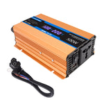 Carmaer 48V to 220V 500W Car Multi-function Double Digital Display Inverter Household Power Converter, 48V to 220V 500W
