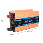 Carmaer 48V to 220V 500W Car Multi-function Double Digital Display Inverter Household Power Converter, 48V to 220V 500W