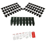 Car Modified Bumper Guard Kit Black, Black