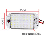 2 PCS ZS-3350 DC12-85V High Bright 48LEDs Lamp Beads Car Dome Light Cabin Light Bar, ZS-3350