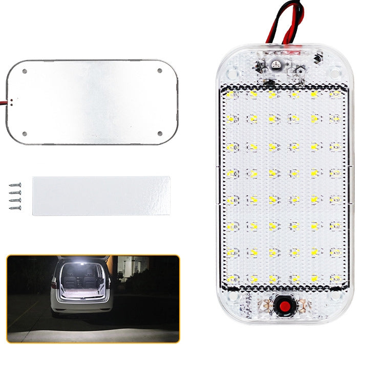 2 PCS ZS-3350 DC12-85V High Bright 48LEDs Lamp Beads Car Dome Light Cabin Light Bar, ZS-3350