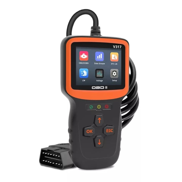 V317 Car Fault Detector OBD2 ELM327 Scanner Code Reader, V317