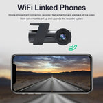 Car WiFi Dual Camera Hidden 360 Degree Rotation Car Driving Recorder, WiFi Dual Camera