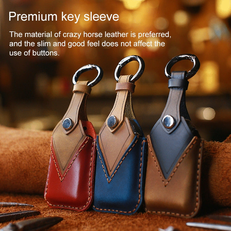 For Honda Car Cowhide Leather Key Protective Cover Key Case, Four Keys Version, For Honda , Four Keys Version, For Honda, Four Keys Version