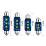 2pcs 39mm IC12V /  2.76W / 0.23A / 300LM 3LEDs SMD Car Reading Lamp Dome Light, 39mm