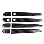 One Set Car Carbon Fiber Outside Door Handle with Smart Hole Decorative Sticker for Mazda CX-5 2017-2018, Right Drive, Outside Door Handle with Smart, Right Drive