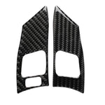 Car Carbon Fiber Steering Wheel Button A Decorative Sticker for Lexus IS250 300 350C 2006-2012, Left and Right Drive Universal, Steering Wheel Button A