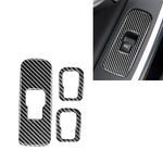 3 PCS Car Carbon Fiber Window Lifting Button Decorative Stickers for Volvo V60 2010-2017 / S60 2010-2018, Right Drive, Window Lifting Button, Right Drive