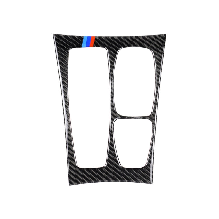 Car Carbon Fiber Tricolor Gear Panel Decorative Sticker for BMW X5 2008-2013 / X6 2009-2014, High Configuration Left Drive, Gear Panel(Tricolor, High Configuration)