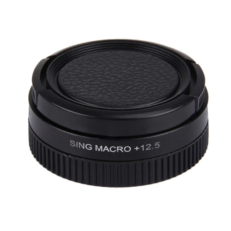 JUNESTAR Proffesional 37mm 12.5X Macro Lens Filter + Lens Protective Cap for GoPro & Xiaomi Xiaoyi Yi Sport Action Camera, 12.5X Macro Lens