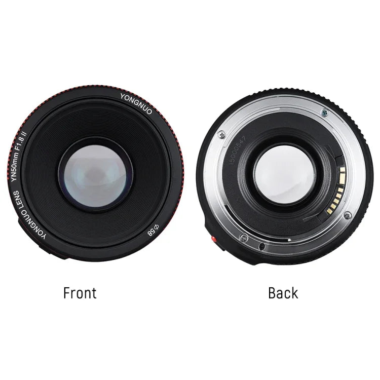 YONGNUO YN50MM F1.8C II F1.8 Auto Focus Lens for Canon EF Mount New Lens, YN50mm F1.8C II