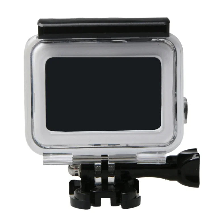 For GoPro HERO6 /5 Black 60m Underwater Waterproof Housing Diving Case with Touch Screen Back Door & Filter / Buckle Basic Mount & Screw, No Need to Disassemble Lens, 60m Waterproof