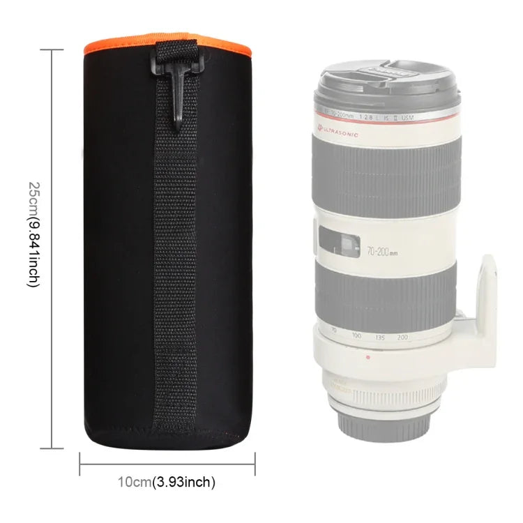 SLR Camera Lens Bag Micro Single Lens Bag Lens Inner Bile Bag Waterproof Protective Case Plus Velvet Thickening, Diameter: 10cm, Height: 25cm, Diameter: 10cm, Height: 25cm