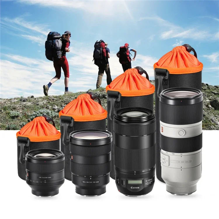SLR Camera Lens Bag Micro Single Lens Bag Lens Inner Bile Bag Waterproof Protective Case Plus Velvet Thickening, Diameter: 10cm, Height: 14cm, Diameter: 10cm, Height: 14cm