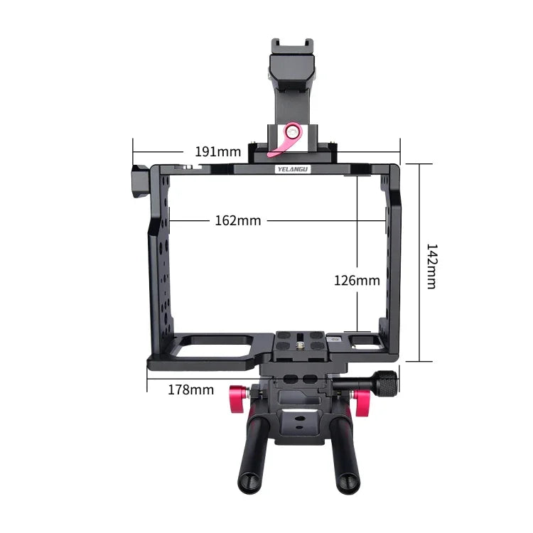 YELANGU C8 YLG0910 Handle Video Camera Cage Stabilizer, YLG0910