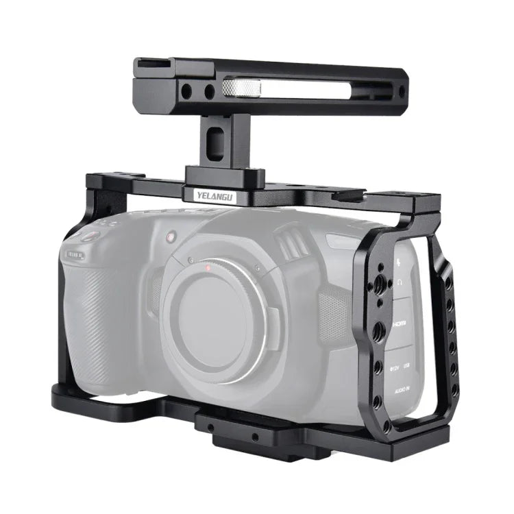 YELANGU C9-A YLG0911A Handle Video Camera Cage Stabilizer for DJI BMPCC 4K, C9-A
